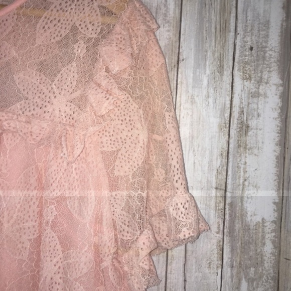 Entro Baby Pink Lace Blouse - Picture 2 of 5